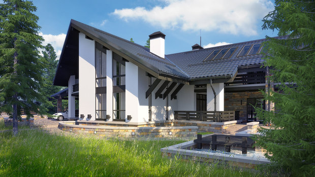 Фото из портфолио Дом на Новорижском шоссе – фотографии дизайна интерьеров на INMYROOM