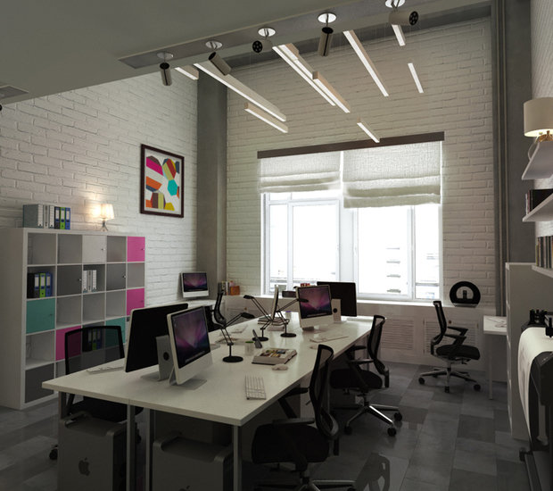 Фото из портфолио Офис для строительной компании – фотографии дизайна интерьеров на INMYROOM