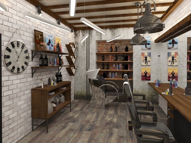 Фото из портфолио Barber Shop "The"Goose – фотографии дизайна интерьеров на INMYROOM