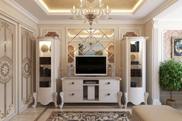 Фото из портфолио Классическая роскошь вариант 2 – фотографии дизайна интерьеров на INMYROOM