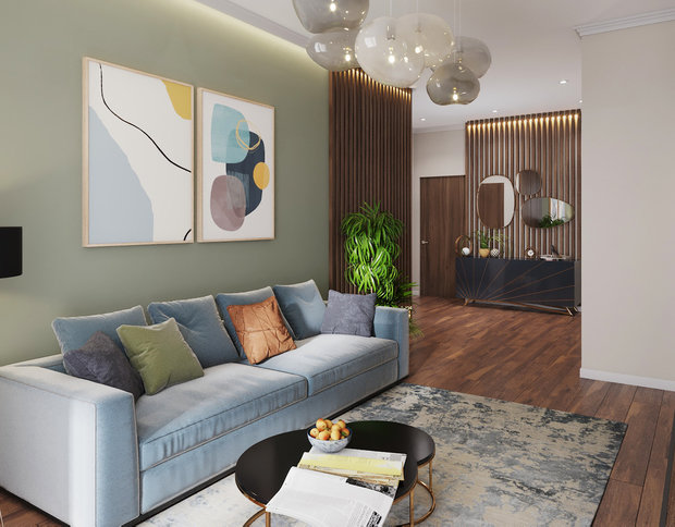 Фото из портфолио Сердце Столицы \ 99 кв. м. – фотографии дизайна интерьеров на INMYROOM