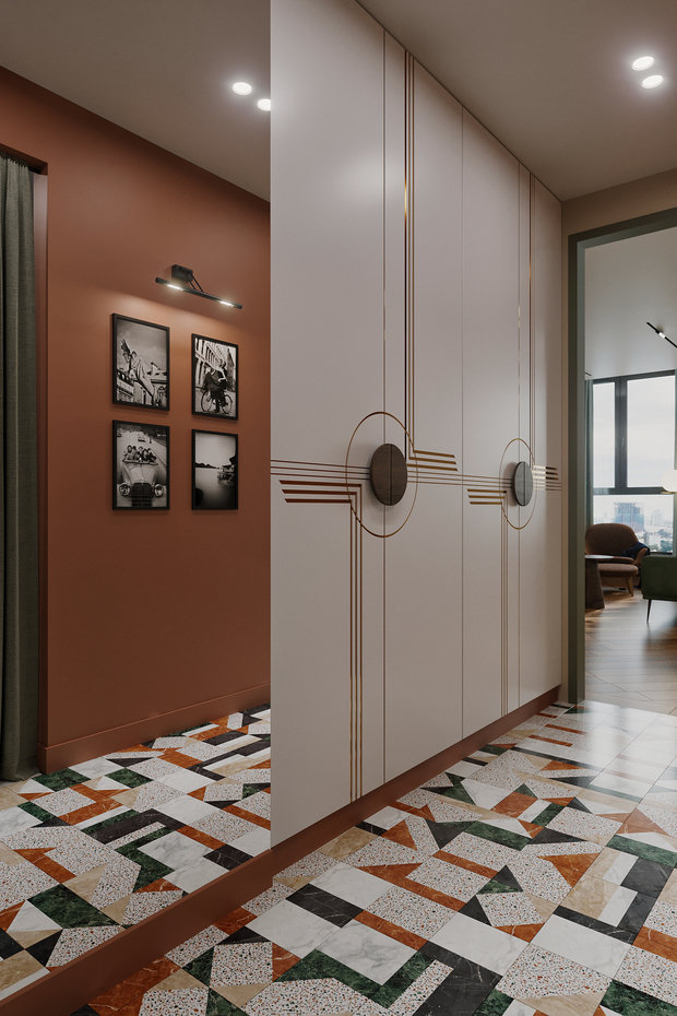 Фотография: Прихожая в стиле Современный, Эклектика, Квартира, Проект недели, Москва, Алена Власова, 4 и больше, Более 90 метров – фото на INMYROOM