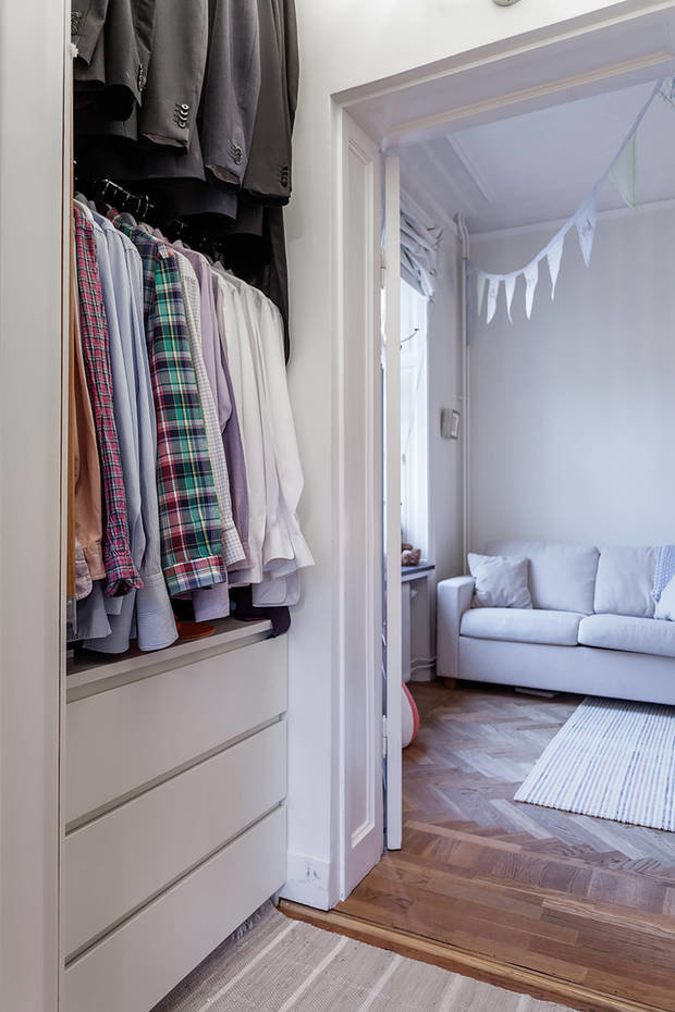 Фотография: Гардеробная в стиле Скандинавский, Декор интерьера, Квартира – фото на INMYROOM