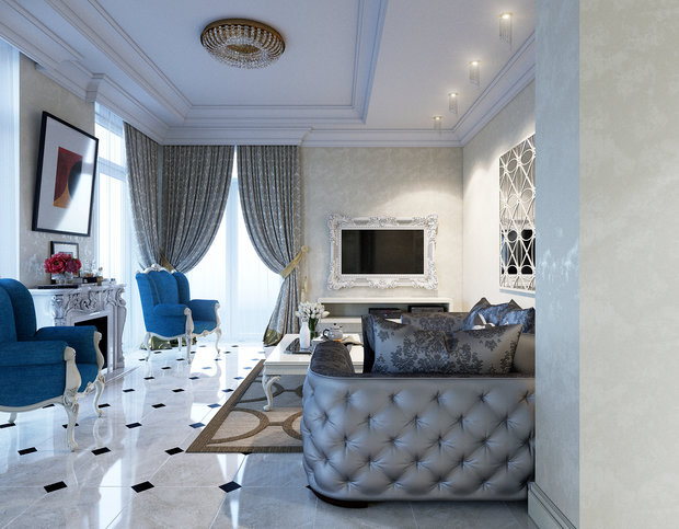 Фото из портфолио Коттедж Ольга 260 м2 – фотографии дизайна интерьеров на INMYROOM