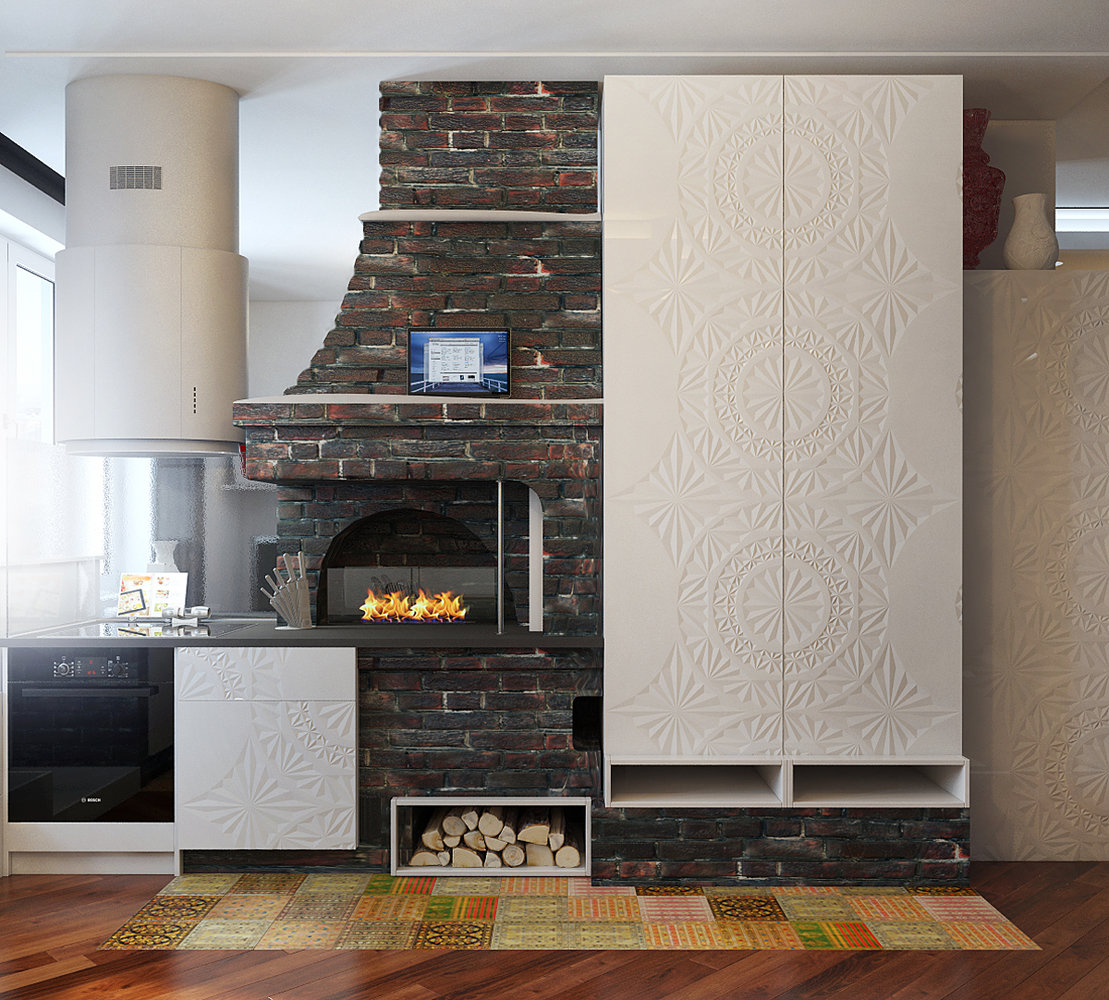 Фотография: Кухня и столовая в стиле Эклектика, Квартира, Дома и квартиры, Проект недели – фото на INMYROOM Фотография: Кухня и столовая в стиле Эклектика, Квартира, Дома и квартиры, Проект недели – фото на INMYROOM