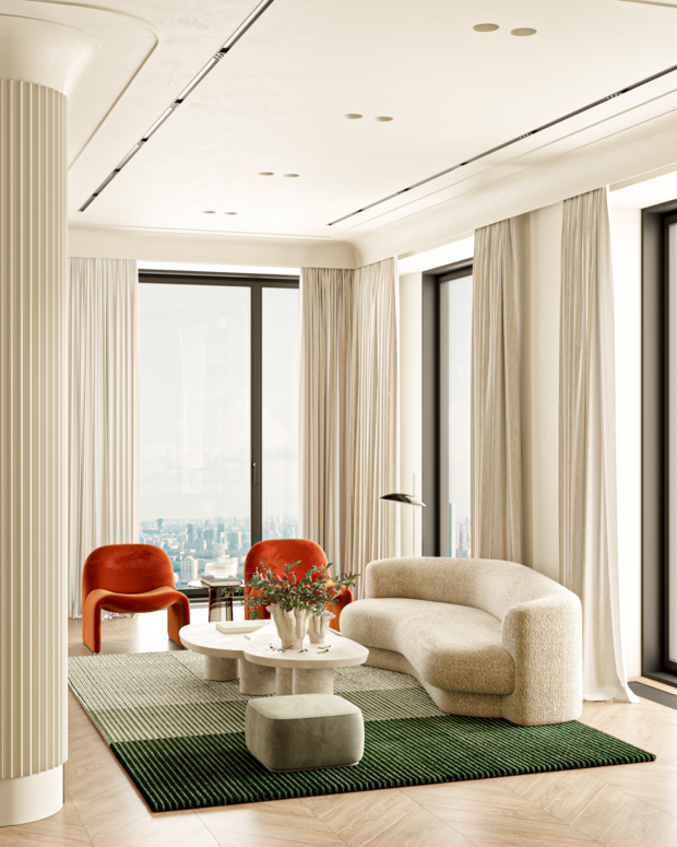 Фото из портфолио Квартира 87 м2  в ЖК Прайм Парк – фотографии дизайна интерьеров на INMYROOM