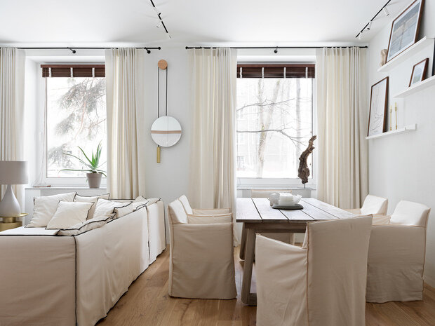 Фотография: Кухня и столовая в стиле Современный, Эко, Квартира, Проект недели, Москва, Сталинка, 2 комнаты, 60-90 метров, Анастасия Рыкова, S-Style – фото на INMYROOM