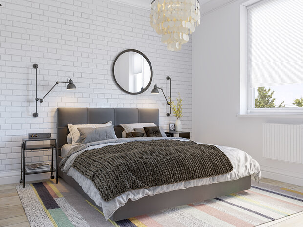Фотография: Спальня в стиле Скандинавский, Современный, Квартира, Проект недели, Москва, 3 комнаты, Более 90 метров, Наталия Васильева – фото на INMYROOM