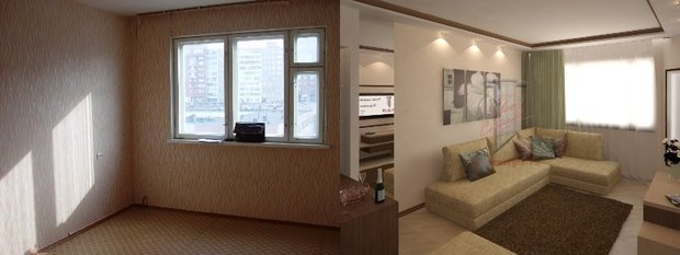 Фото из портфолио До и после дизайн-проекта. – фотографии дизайна интерьеров на InMyRoom.ru