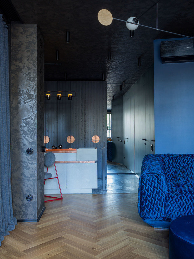 Фотография: Кухня и столовая в стиле Лофт, Квартира, Проект недели, Нижний Новгород, 3 комнаты, 60-90 метров, Евгений Аполонов – фото на INMYROOM