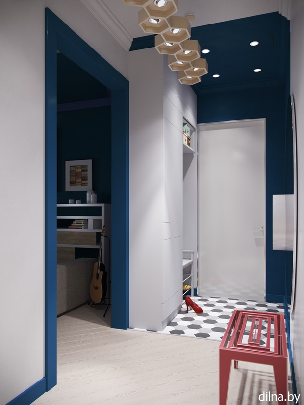 Фото из портфолио СИНИЙ АККОРД - квартира 56 м2 – фотографии дизайна интерьеров на InMyRoom.ru