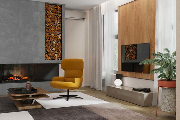 Фотография: Гостиная в стиле Современный, Эко, Дом, Проект недели, Дом и дача, Химки, Павел Герасимов, Geometrium, Московская область, 4 и больше, Более 90 метров – фото на INMYROOM