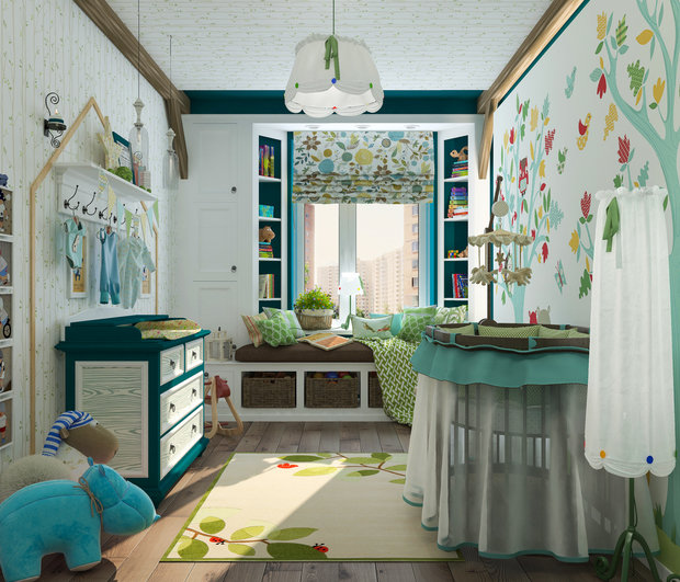 Фото из портфолио Детская "Forest animals" – фотографии дизайна интерьеров на INMYROOM