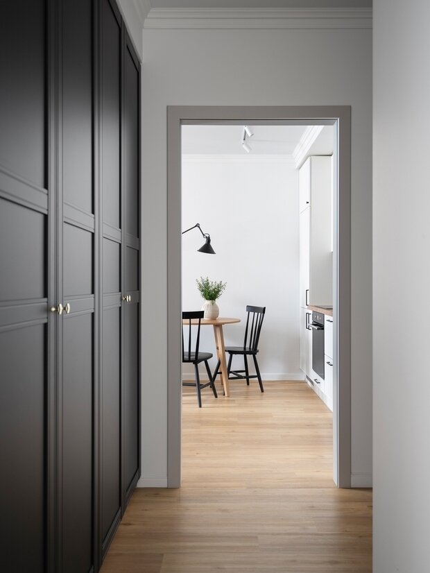 Фотография: Прихожая в стиле Скандинавский, Современный, Минимализм, Квартира, Проект недели, Санкт-Петербург, 3 комнаты, 40-60 метров, Нина Клюс – фото на INMYROOM