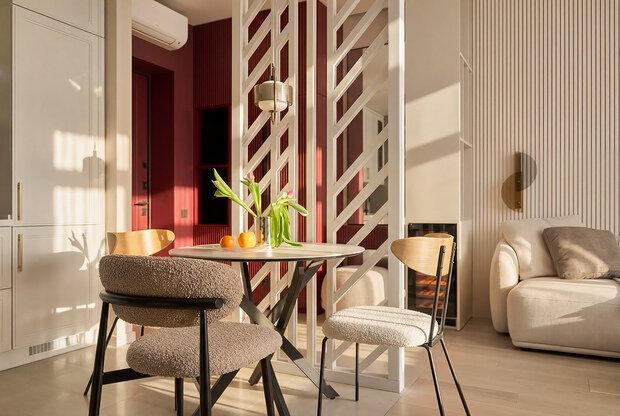 Фотография: Кухня и столовая в стиле Современный, Квартира, Проект дня, Москва, 1 комната, 40-60 метров, минимализм, современный, Мария Куймазова – фото на INMYROOM