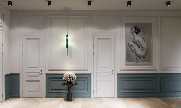 Фотография: Прихожая в стиле Классический, Современный, Квартира, Проект недели, Санкт-Петербург, 4 и больше, Более 90 метров, Монолитно-кирпичный, Яна Грошева, Диана Бганова, ПРЕМИЯ INMYROOM – фото на INMYROOM