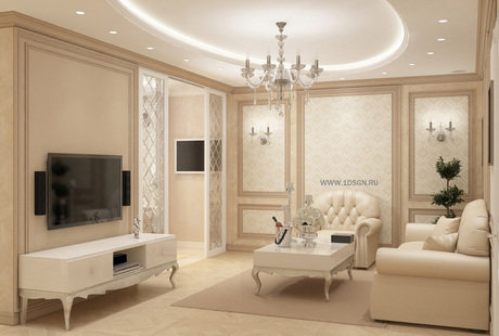 Дизайн интерьера гостиной г. Уфа