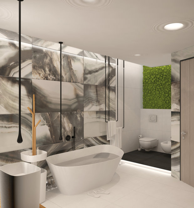 Фото из портфолио Проект интерьера ванной комнаты. – фотографии дизайна интерьеров на INMYROOM