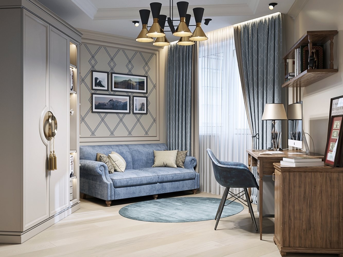 Фото из портфолио Лёгкая классика с яркими акцентами – фотографии дизайна интерьеров на INMYROOM Фото из портфолио Лёгкая классика с яркими акцентами – фотографии дизайна интерьеров на INMYROOM