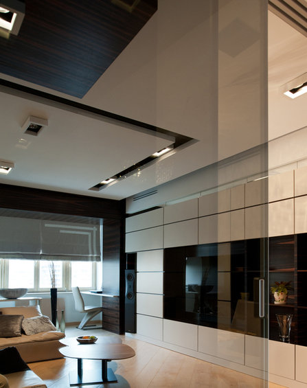 Фотография: Гостиная в стиле Современный, Хай-тек, Квартира, Дома и квартиры, Подсветка – фото на INMYROOM