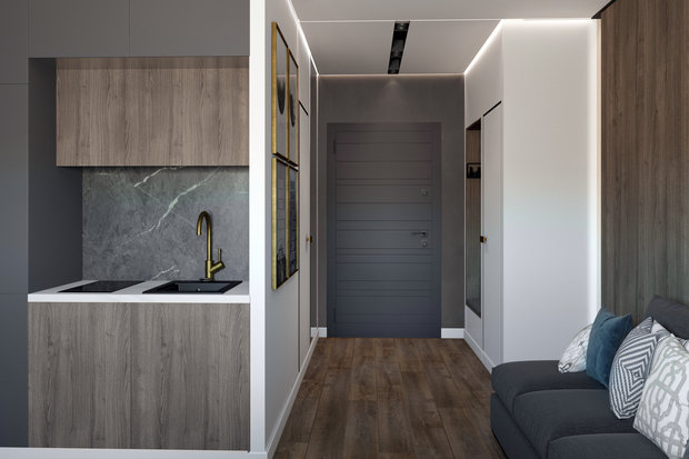 Фото из портфолио  ЖК "Елагин Апарт" – фотографии дизайна интерьеров на INMYROOM