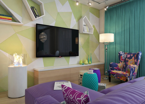 Фото из портфолио Яркая Жемчужина в ЖК Море – фотографии дизайна интерьеров на INMYROOM