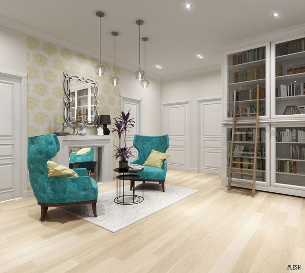 Фото из портфолио Дизайн трехкомнатной квартиры, легкая эклектика | Beringa 110m – фотографии дизайна интерьеров на INMYROOM