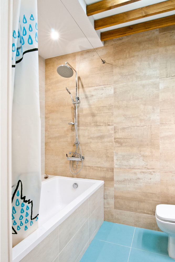 Фотография: Ванная в стиле Современный, Квартира, Проект недели, Московская область, Реутов, новостройка, Яна Страхатова, Сергей Страхатов, Арт Клуб студия, Монолитный дом, 2 комнаты, 60-90 метров – фото на INMYROOM