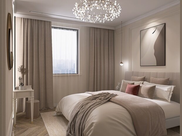 Фото из портфолио Спальня Неоклассика – фотографии дизайна интерьеров на INMYROOM