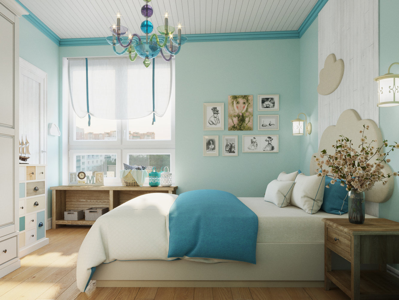 Фотография: Спальня в стиле Прованс и Кантри, Квартира, Планировки, Аксессуары, Декор, Мебель и свет, Белый, Проект дня, Зеленый, Синий, Голубой, ИКЕА, Московская область, Студия 3.14, Надежда Каппер, 3 комнаты, 60-90 метров, Монолитно-кирпичный, Сантехника, Люберцы – фото на INMYROOM Фотография: Спальня в стиле Прованс и Кантри, Квартира, Планировки, Аксессуары, Декор, Мебель и свет, Белый, Проект дня, Зеленый, Синий, Голубой, ИКЕА, Московская область, Студия 3.14, Надежда Каппер, 3 комнаты, 60-90 метров, Монолитно-кирпичный, Сантехника, Люберцы – фото на INMYROOM