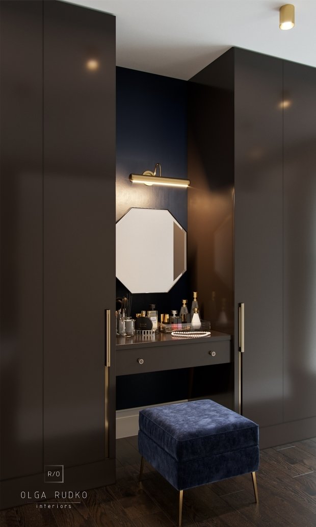 Фото из портфолио Синий и шоколад – фотографии дизайна интерьеров на INMYROOM