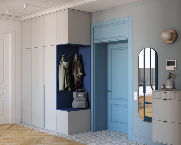 Фотография: Прихожая в стиле Современный, Квартира, Проект недели, Москва, OM Design, 2 комнаты, 40-60 метров – фото на INMYROOM