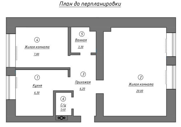 Фотография: Планировки в стиле , Квартира, Проект дня, Екатерина Козлова, Беларусь, Сталинка, 2 комнаты, 40-60 метров, Могилев, современный с элементами классики и роскоши – фото на INMYROOM