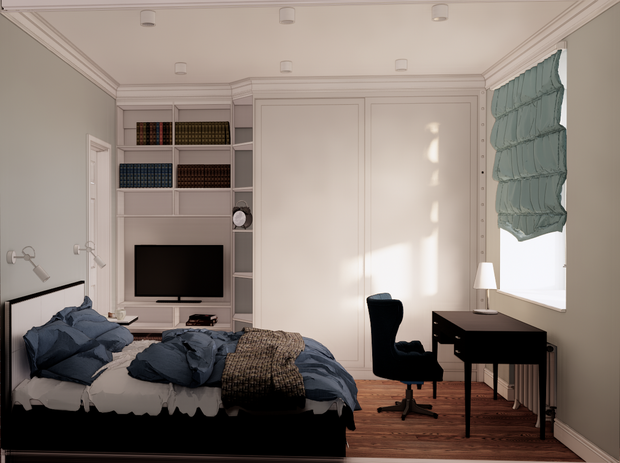Фото из портфолио 3Д проект Алексеевская – фотографии дизайна интерьеров на INMYROOM