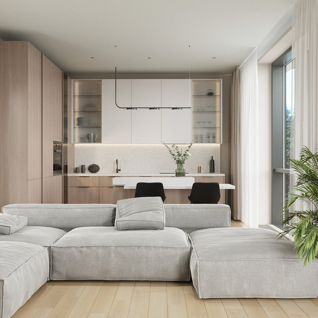 Фото из портфолио Проект Сосновый дом – фотографии дизайна интерьеров на INMYROOM