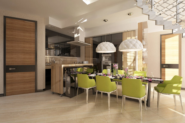 Фото из портфолио Пентхаус двухуровневый – фотографии дизайна интерьеров на INMYROOM