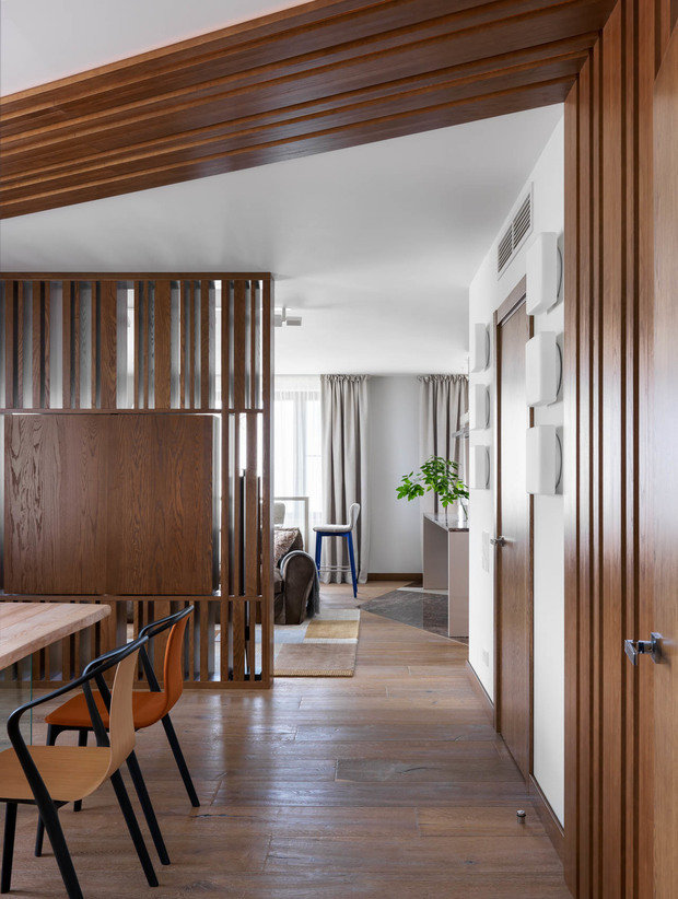 Фотография: Кухня и столовая в стиле Современный, Эко, Эклектика, Квартира, Проект недели, Москва, Сергей Красюк, Монолитный дом, Дарья Василькова, 4 и больше, Более 90 метров, #эксклюзивныепроекты – фото на INMYROOM