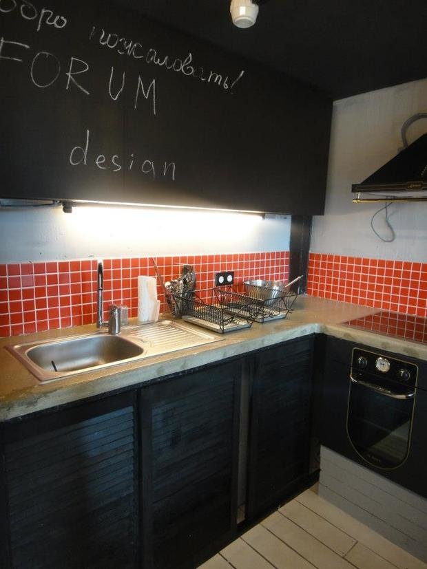 Фотография: Кухня и столовая в стиле Лофт, Декор интерьера, Освещение, Дизайн интерьера, Цвет в интерьере, Ольга Евдокимова – фото на INMYROOM