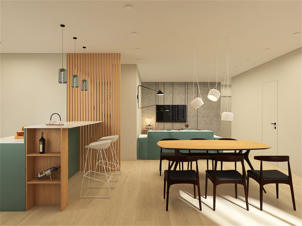 Фото из портфолио Минималистичная квартира 91м2 в Москве для семьи с двумя детьми – фотографии дизайна интерьеров на INMYROOM