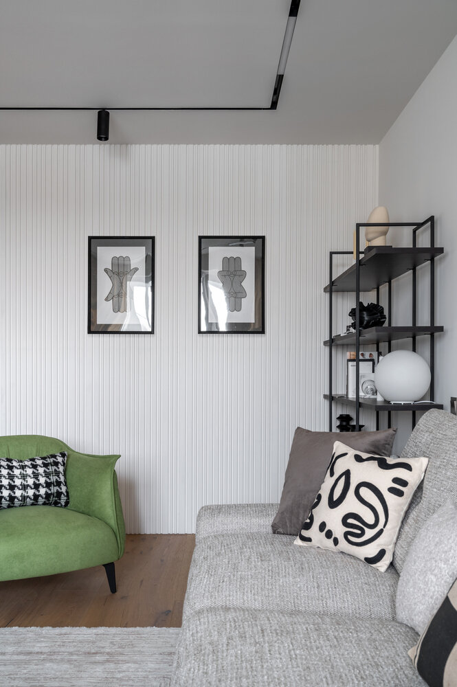 Фотография: Гостиная в стиле Современный, Квартира, Проект дня, Москва, П-44, Панельный дом, 3 комнаты, 60-90 метров, Елизавета Матвейко – фото на INMYROOM Фотография: Гостиная в стиле Современный, Квартира, Проект дня, Москва, П-44, Панельный дом, 3 комнаты, 60-90 метров, Елизавета Матвейко – фото на INMYROOM