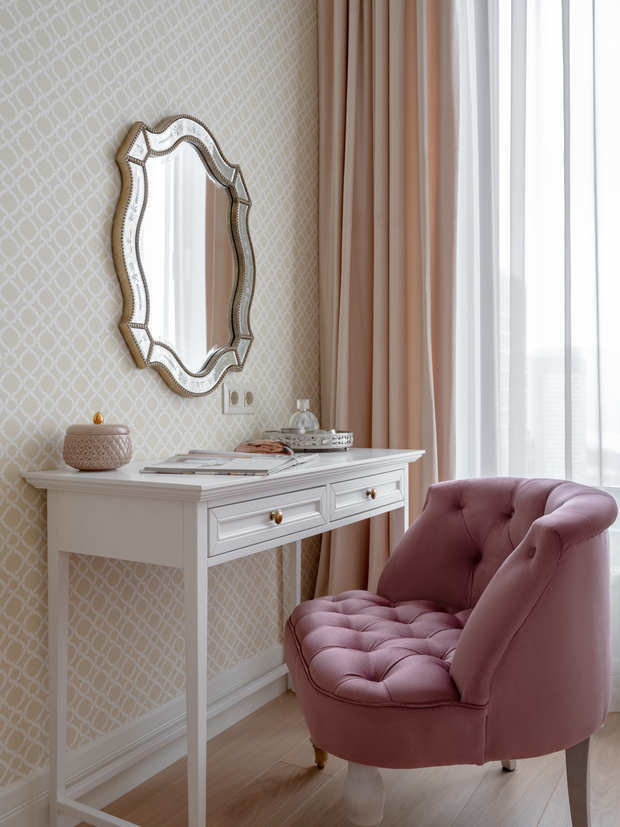 Фотография: Спальня в стиле Классический, Современный, Квартира, Проект недели, Москва, 4 и больше, Более 90 метров, Алена Чмелева – фото на INMYROOM