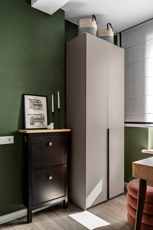 Фотография: Прихожая в стиле Современный, Малогабаритная квартира, Квартира, Студия, Дизайн интерьера, Проект дня, Сочи, до 40 метров, Анастасия Дубовскова, дизайн студии, фото интерьера – фото на INMYROOM