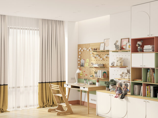 Фотография: Детская в стиле Современный, Квартира, Проект дня, Москва, 4 и больше, Более 90 метров, ЖК «ILove» – фото на INMYROOM