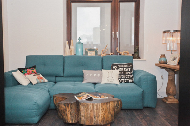 Фотография: Гостиная в стиле Прованс и Кантри, Лофт, Квартира, Дома и квартиры, Москва – фото на INMYROOM