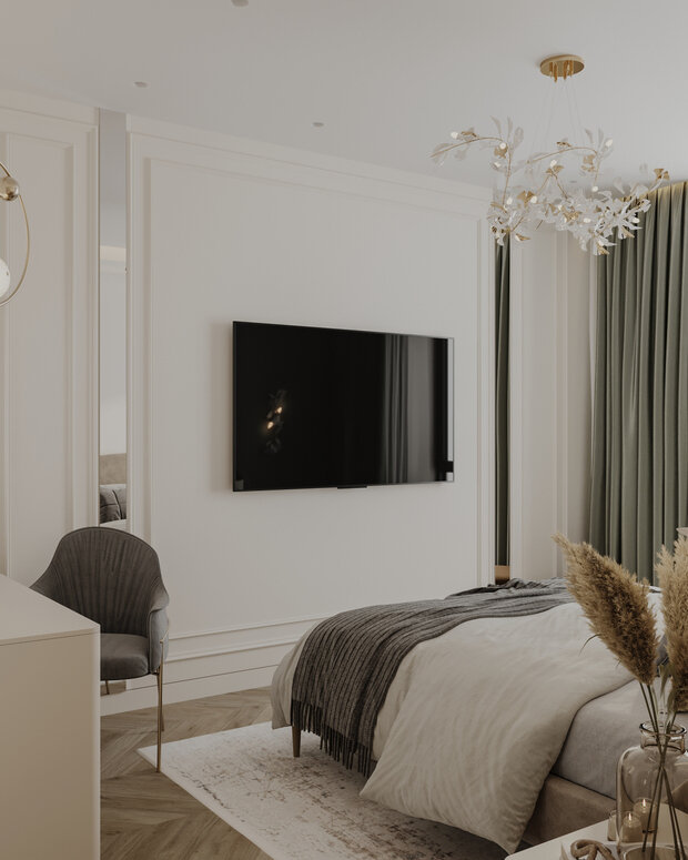 Фото из портфолио Дизайн-проект квартиры в ЖК «Опалиха-Village» в стиле современная классика – фотографии дизайна интерьеров на INMYROOM