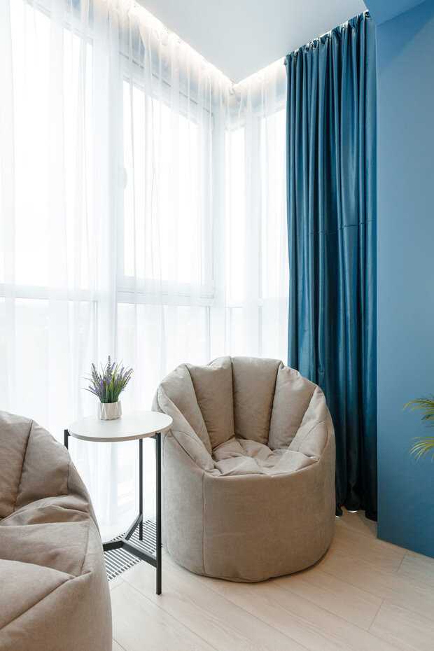 Фотография: Спальня в стиле Современный, Малогабаритная квартира, Квартира, Студия, Проект недели, Сочи, Монолитный дом, до 40 метров, Анастасия Солдаткина – фото на INMYROOM