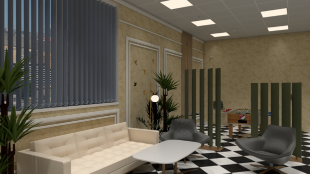 Фото из портфолио Комнаты отдыха и общения, санузлы в офисном помещении, г.Москва – фотографии дизайна интерьеров на INMYROOM