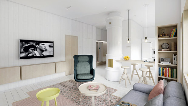 Фото из портфолио Квартира в скандинавском стиле – фотографии дизайна интерьеров на INMYROOM