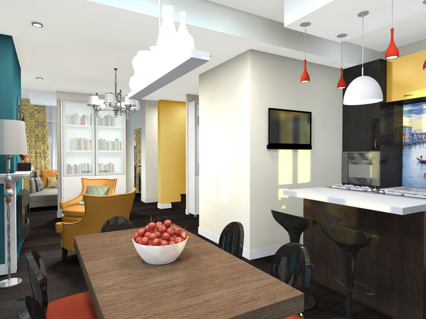 Фото из портфолио "Малахитовая шкатулка", 2014 – фотографии дизайна интерьеров на INMYROOM