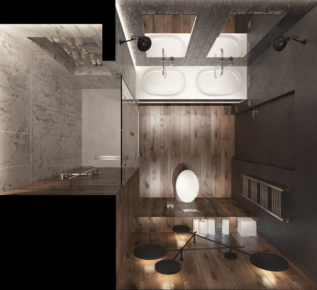 Фото из портфолио В темных тонах – фотографии дизайна интерьеров на INMYROOM